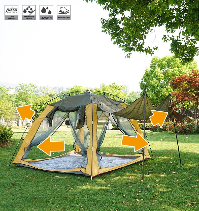 Cheap Goat Tents Outdoor Tent Camping Gauze Net Tent Breathable Sunscreen Ventilation Insect Prevention 3 4 People Camping Fishing Tent   